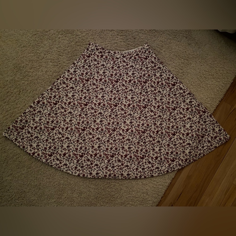 Anthropologie Quilted A-line Skirt